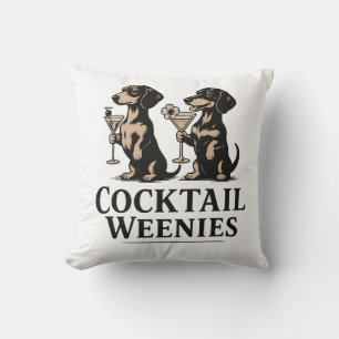 Cocktail-Würstchen Lustiger Dachshund-Wiener-Hund Kissen