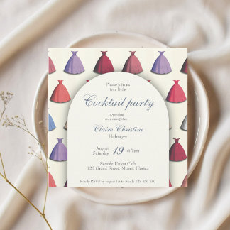 Cocktaildebüt Quinceñera Party Einladung