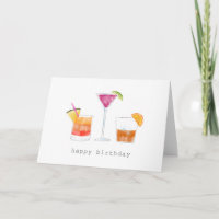 Cocktailgetränke zum Geburtstag