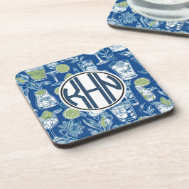 Cocktailkröte mit Monogramm Untersetzer