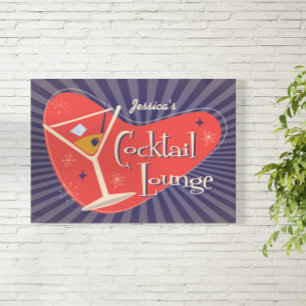 Cocktaillounge im Mittelalter Poster