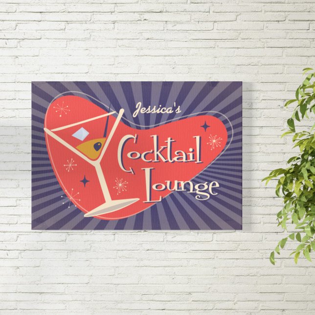 Cocktaillounge im Mittelalter Poster ( The unmistakable class of mid-century design brings its own style to any setting. )