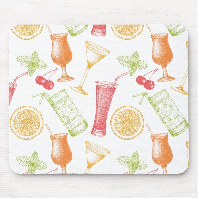Cocktailmuster Mousepad (Vorne)