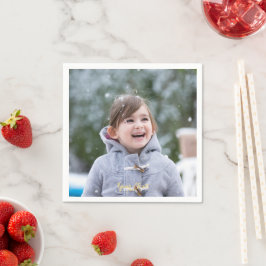 Cocktailpapier für Personalisiertes Foto Serviette