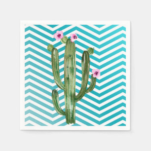 Cocktailpapier Napkin Boho Cacti Cactus Sukkulent Serviette