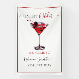 Cocktailparty Ein bisschen älterer Cherry Martini Banner