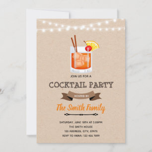 Cocktailparty-Geburtstagseinladung Einladung