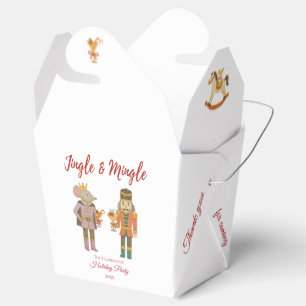 Cocktailparty-Jingle-Mingle-personalisiert weiß Geschenkschachtel