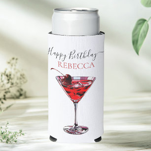 Cocktailparty Kirsch Martini Alles Gute zum Geburt Selters Dosenkühler