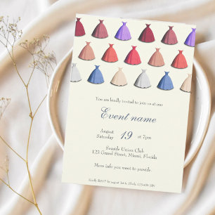 Cocktailparty-Kleid Einladung zum jährlichen Ereig