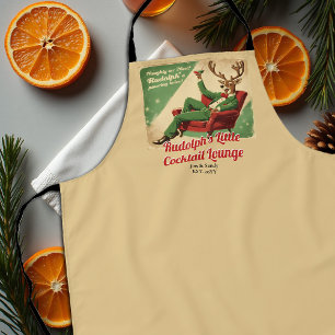 Cocktailparty Vintage Lustig Retro Weihnachtsfeier Schürze