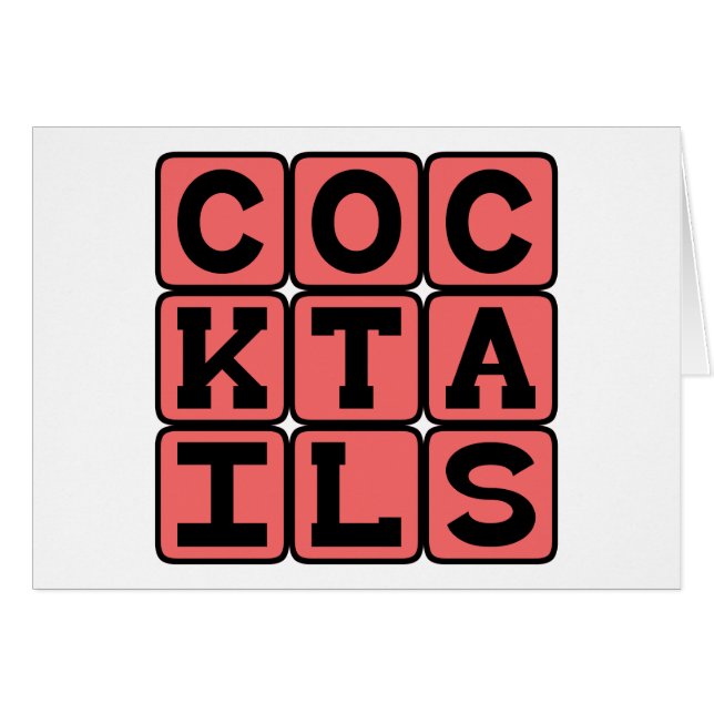 Cocktails, alkoholische Getränke (Vorderseite (Horizontal))