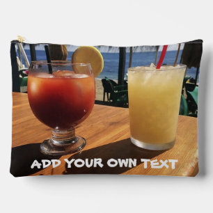 Cocktails am Meeresbenutzertext Zubehörtasche