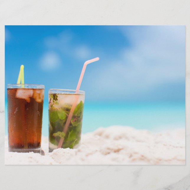 Cocktails am Strand Flyer (Vorne)
