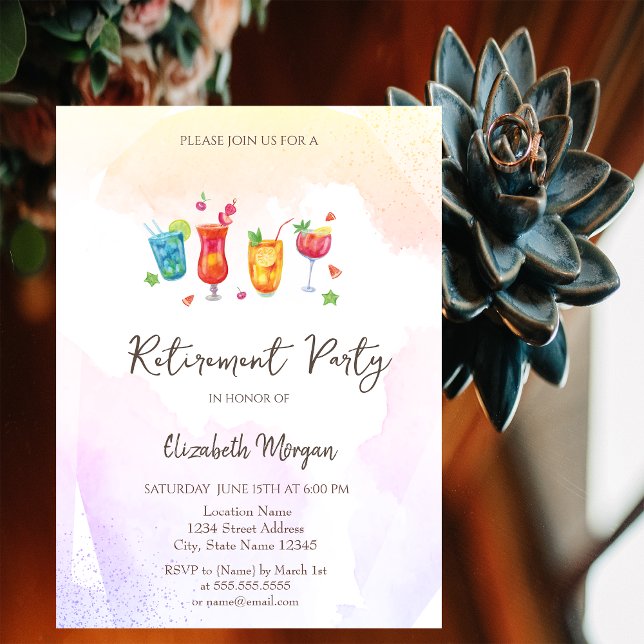 Cocktails - Aufforderung zur Abgabe von Erträgen Einladung (Von Creator hochgeladen)