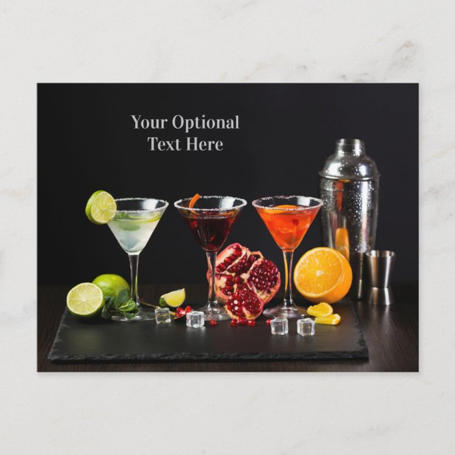 Cocktails / Barkeeper-Postkarte Postkarte (Vorderseite)