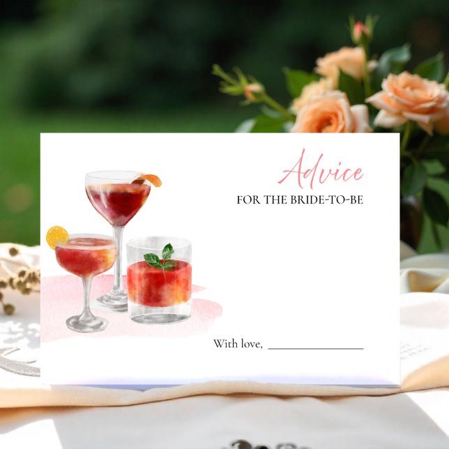 Cocktails Brautparty Beratung für die Bride Card Einladung (Von Creator hochgeladen)
