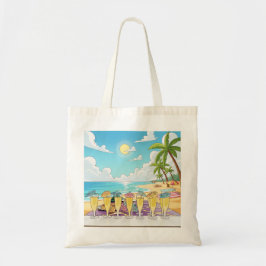 Cocktails by the beach tote bag tragetasche