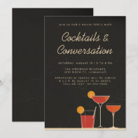 Cocktails & Conversation Retro Drinks House Party
