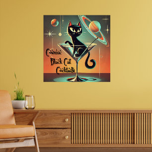 Cocktails der atomaren Futuristik Poster