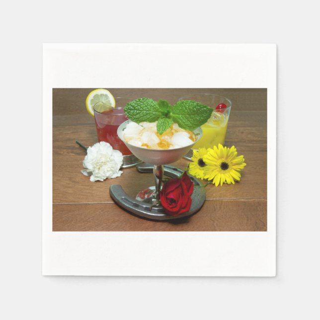 Cocktails des Triple Crowns Serviette (Vorderseite)