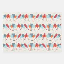 Cocktails Design Geschenkpapier Set
