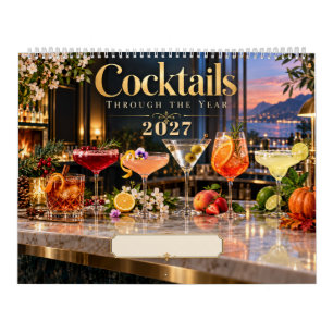 Cocktails durch das Jahr Glamouröse Bar Kalender