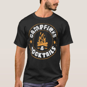 Cocktails Funny Camping Männer und Frauen T-Shirt