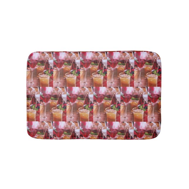 ***COCKTAILS GALORE*** CHRISTMAS BADEMATTE (Vorderseite)