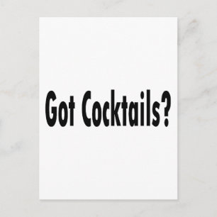 Cocktails got? postkarte