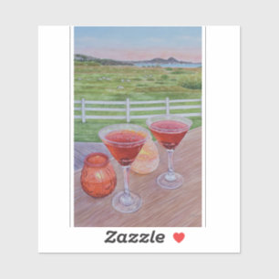 Cocktails im Mission Ranch Aufkleber
