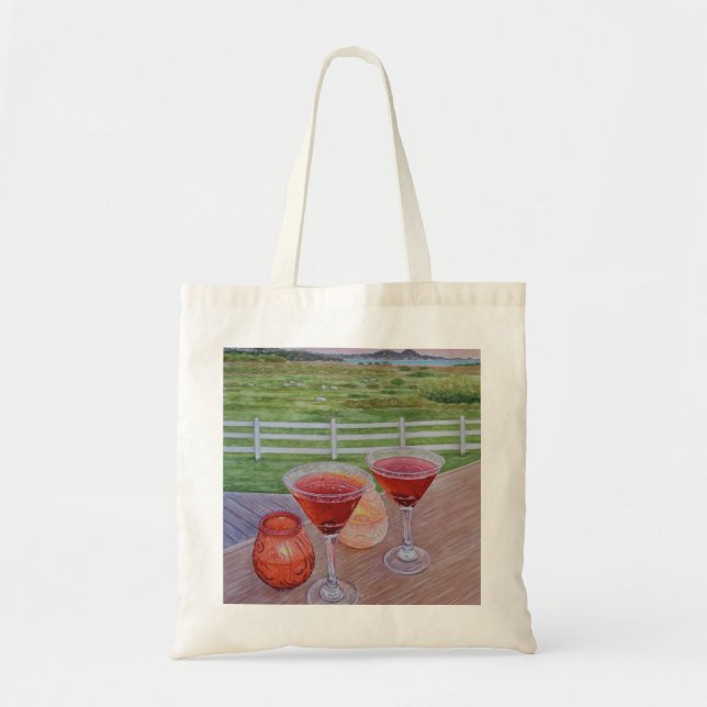 Cocktails im Mission Ranch  Tragetasche (Vorne)