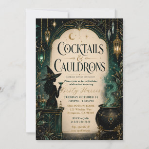 Cocktails & Kessel Geburtstagsessen Einladung