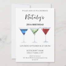 Cocktails mit bunten Cocktails