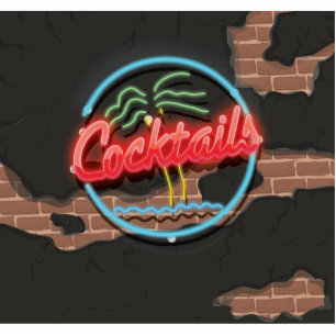 Cocktails Nightclub Fotoskulptur Magnet