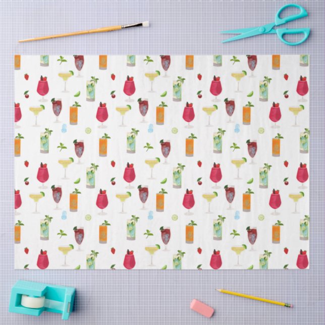 Cocktails & Party Drinks Seidenpapier (Basteln)