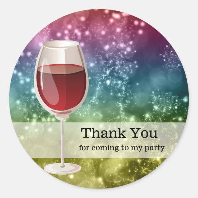 Cocktails Runder Aufkleber (Vorderseite)