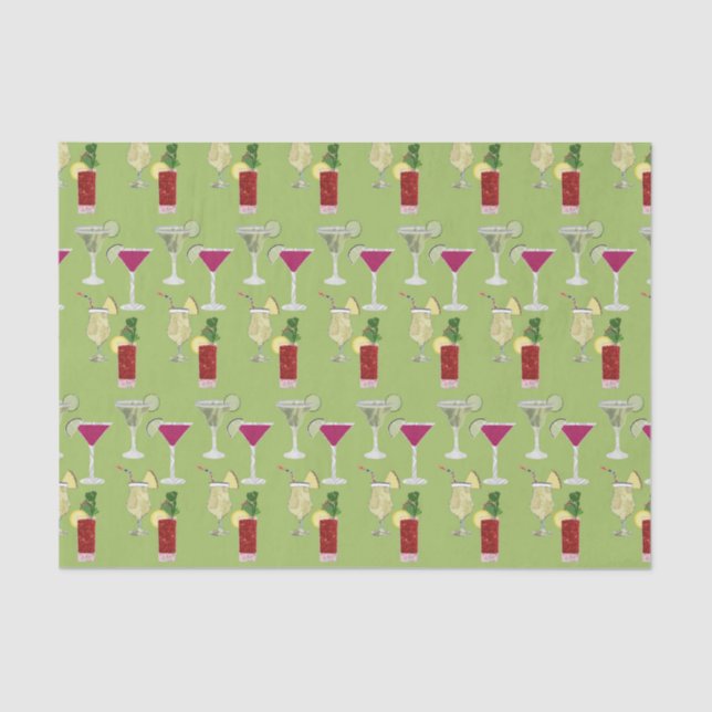 Cocktails  seidenpapier (Vorderseite)