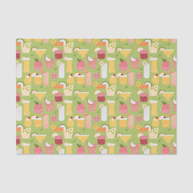 Cocktails Seidenpapier (Vorderseite)