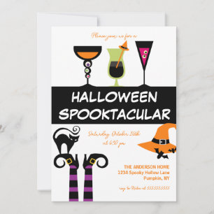 Cocktails Spooktacular Halloween-Party Einladung