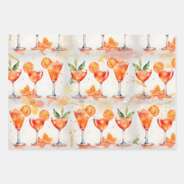 Cocktails um 7:00 Uhr Geschenkpapier Set