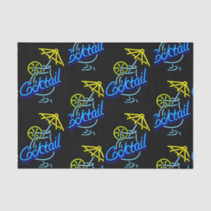 Cocktails Umbrella Drink Neon Sign Seidenpapier