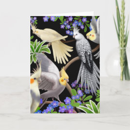 Cocktails und Blume Karte