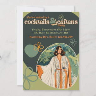 Cocktails und Cafés Einladung