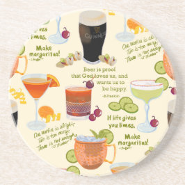 Cocktails und Gespräche Getränkeuntersetzer