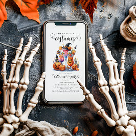 Cocktails und Kostüme Halloween-Party Einladung