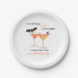 Cocktails und Kostüme Halloween-Party Getränke Pappteller