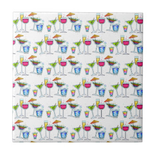 COCKTAILS UP GLAS-FLIESE - UNTERSETZER - TRIVET