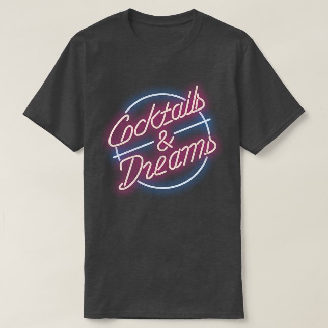 Cocktails Vintag T-Shirt (Design vorne)