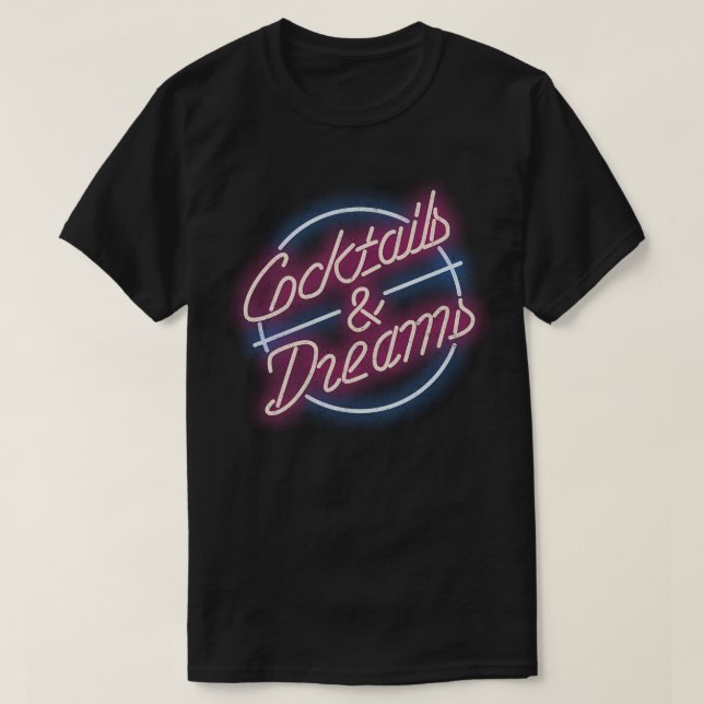 Cocktails Vintag T-Shirt (Design vorne)